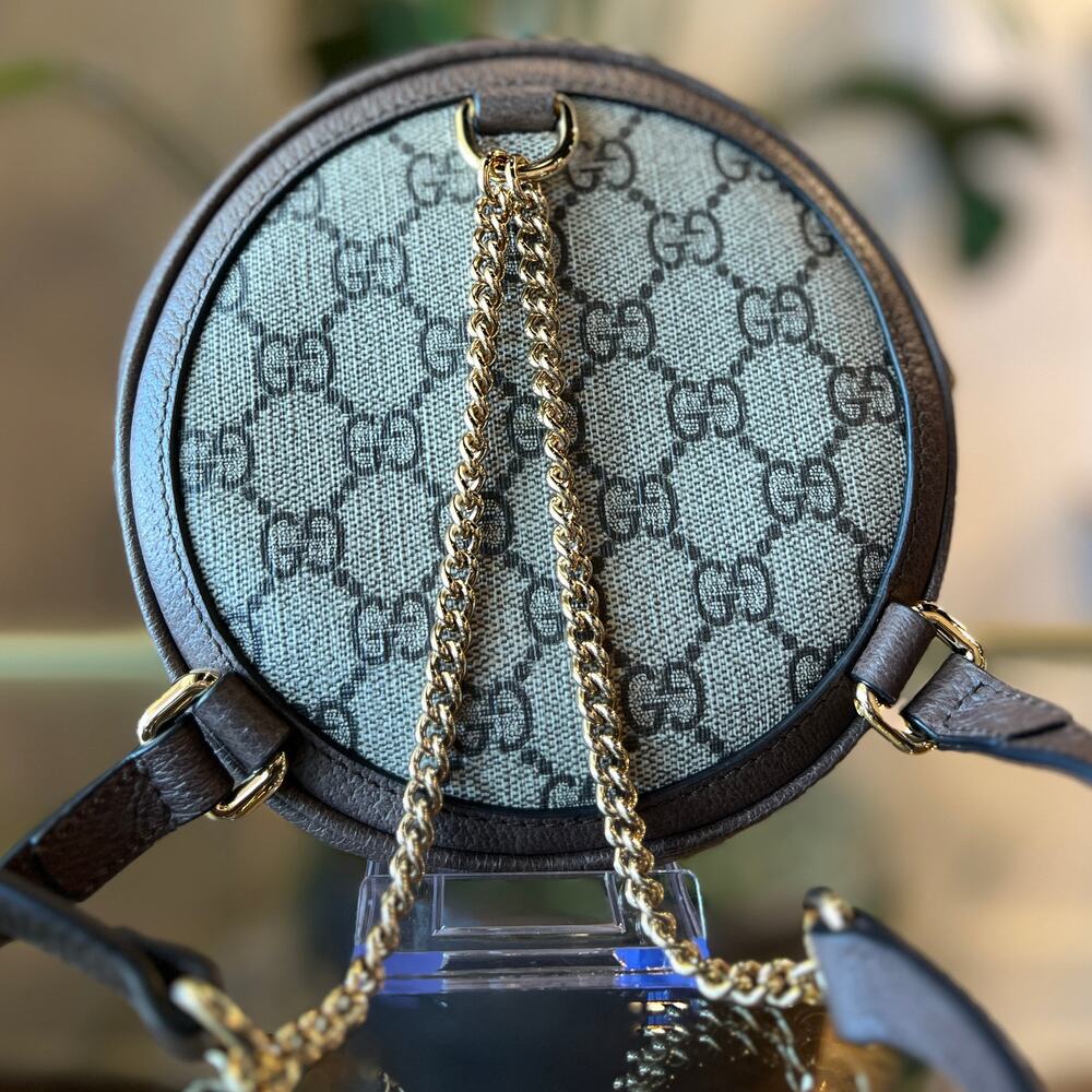GUCCI GG Surpreme Ophidia Round Backpack - Picture 2 of 8